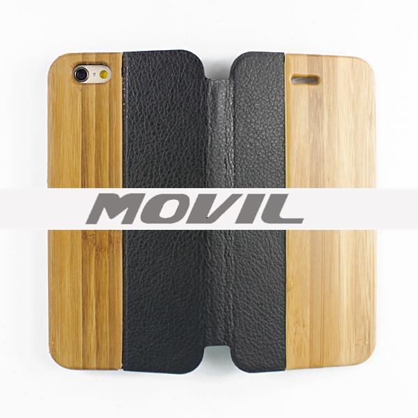 NP-2388 Funda de auténtica madera de bambú para iPhone 6-4